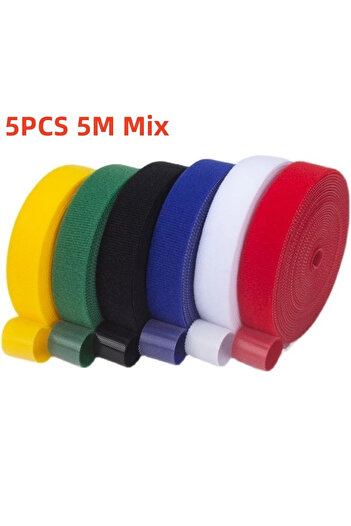 Choice Mix-5m-5PCS Cable Organizer USB Cable Loop Tape Management Protector Winder Cord Organizer For iPhon