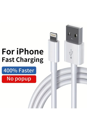 Choice 2M 1PC White 1PC 3PCS MFi Certified Lightning TPE Fast Charging Cable Original Data Sync Cord Compat