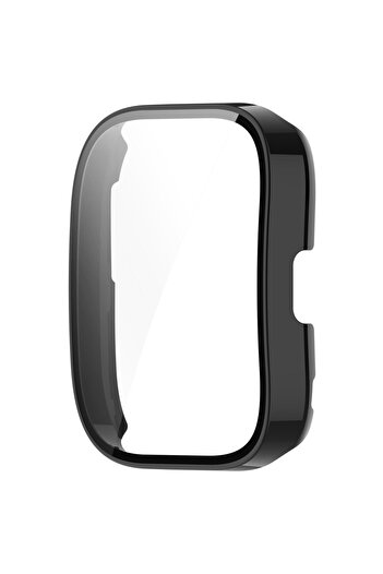 Choice for Amazfit Bip 5 black Tempered Glass Screen Protector for Amazfit Bip 5 Protective Cover PC Bumper