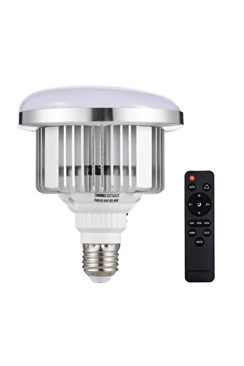 Choice WHITE 2pcs 85W LED Light Bulb 3200K-5500K Photography Lamp Bulb Energy-saving Adjustable Brightness