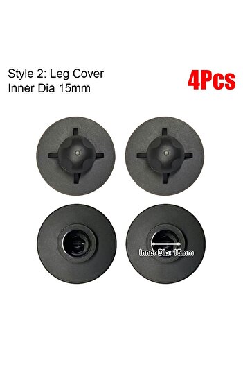 Choice 4Pcs Style 2 15mm 1Set Universal Protectors Plug Connector Moon Chair Leg Covers Anti-slip Wear-resi