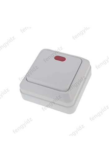Choice WHITE Surface mounted Wall Switch with indicator light European Wall Switch 1 gang 2 way switch