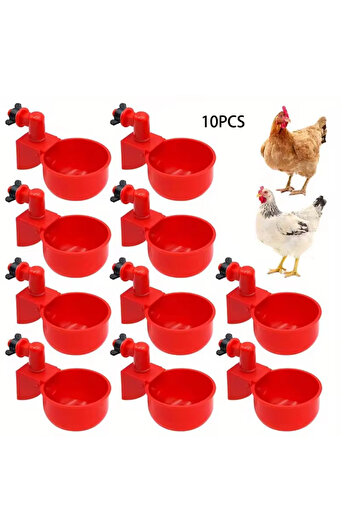 Choice 10pcs 2/10pcs Chicken Drinking Bowl Drinking Water Quail Poultry Automatic Water Dispenser Duck and