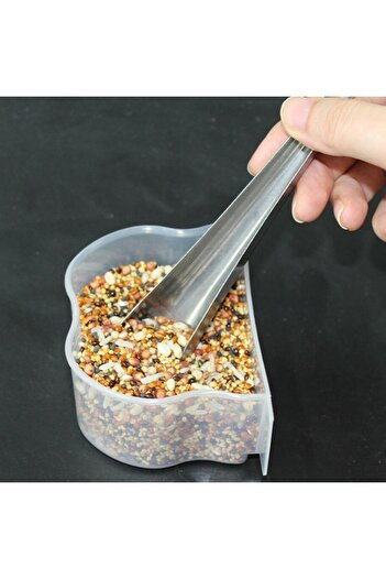 Choice 1pcs Bird Cage Stainless Steel Feeder Feeding Supply Parrot Pigeon Bird Accessory Bird Feed Cont...
