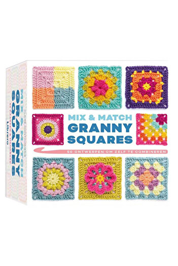 Alloet B Set 50pcs/box Mix Matchs Designs Crochet Cards DIY Knitting Kit Square Crochet Cards Decks for Gra