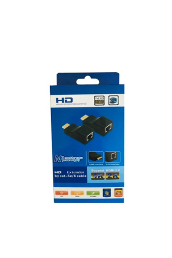 Choice أسود 1080 بكسل حتى 30 مترًا متوافق مع HDMI متوافق مع HDMI لتمديد RJ45 شبكة LAN CAT5e /