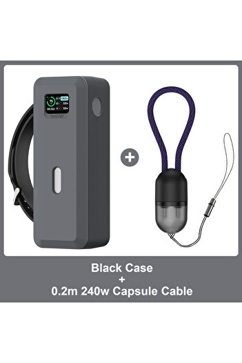 Choice Gray set Silicone Case for Anker 737 Power Bank 140W 24000mAh PowerCore Charger TF/SIM card PIN stor