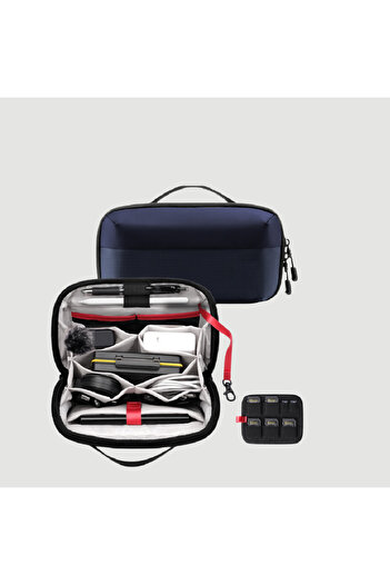 Choice Blue Travel Portable Digital Accessories Storage Bag Organizer of Mobile Phone Bag Waterproof Digita