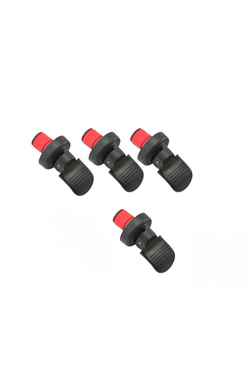 Choice 4 pieces black 4PackWineBottle Stoppers Whiskey Sealer Beer Rubber Bottle Stoppers Bar Accessories S