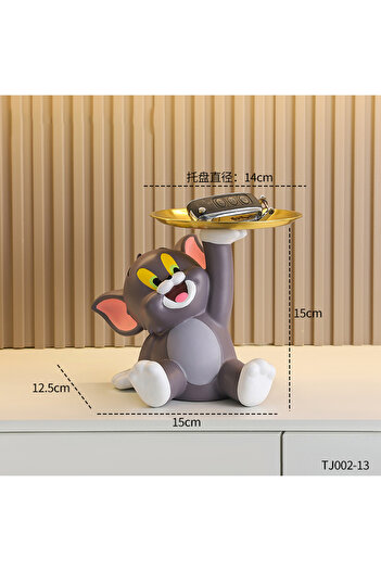 Miniso Tj002-130 Cartoon Cute Tom Cat Tray Decoration Entry Door Entrance Key Storage Decoration Housewarmi