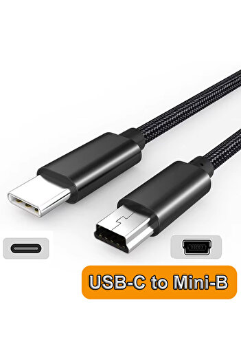 Choice 0.5m black USB Type C to Mini USB Adapter Cable for Camera MP3 MacBook Pro USB-C to Mini-B Charging