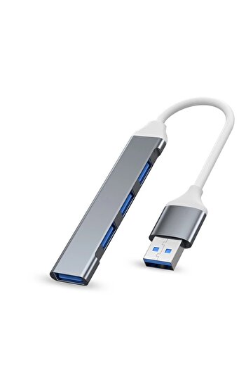 Choice موزع USB رمادي USB Type C HUB MINI USB3.1 متعدد المنافذ 4 في 1 محول موزع من سبائك الألومنيوم OTG لـ