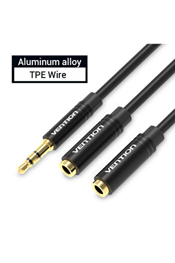 Choice 0.3m Upgrade Vention Aux Cable 3 5 Jack Cable Headphone Splitter Audio Splitter Jack 3.5 Cable Male