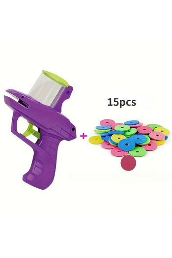 Choice purple Mini Carrot Flying Disc Launcher Toy, Chew Proof Durable, Catnip Bell Stimulation, Interactiv