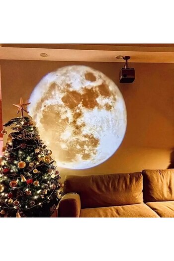 Choice Moon USB Ceiling Moon Earth Projection Atmosphere Light Starry Sky Lamp Night Light Romantic Bedroom