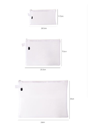 Choice 3Pcs-M 3Pcs/Set Storage Bag Mesh ZipperToy Building Block Puzzle Sub-package Children Particle Zippe
