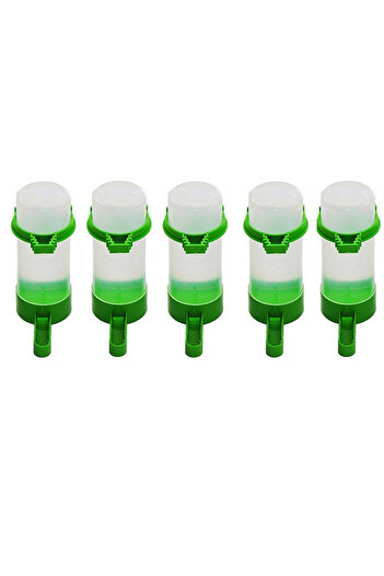 Choice 5Pcs Water Dispensers for Bird Cages Bird Cups Bottles Sparrows Parrots Budgies Cockatiels and Loveb