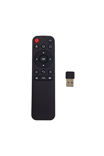 KOQZM Black 2.4G Wireless USB Receiver TV Box Remote Control Wireless Air Mouse for Android Smart TV Box a