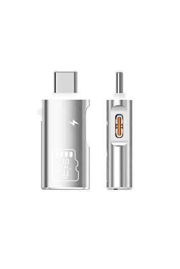 Choice TF PD Silver Type C 3.1 High Speed Micro SD TF Memory Card Reader for iPhone 15 Huawei Mobile Phone