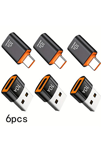 Choice Set C-6pcs 10A USB A To USB C OTG Adapter Type C to USB Converter USB 3.0 Adapter For Xiaomi 14 MacB