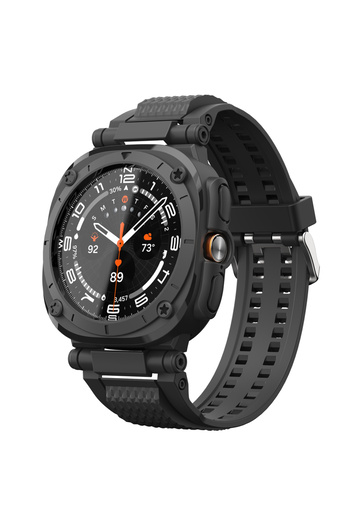 Choice Black Case Only Rugged Sports Case Watch Protective Case Band for Samsung Galaxy Watch Ultra 47mm Ca