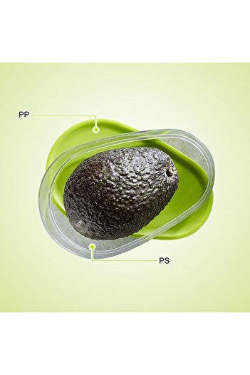 Choice green 1pc Avocado Food Storage Box Space Saving Avocado Saver Plastic Fruit Container for Kitchen Cr