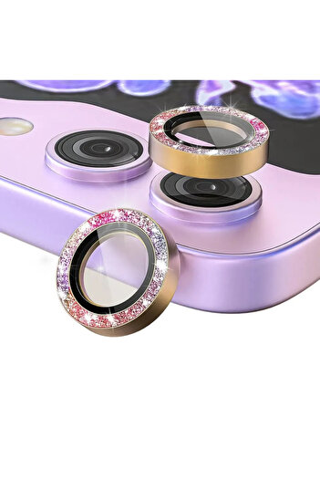 Choice For Galaxy Z Flip 7 Colorful Tempered glass 9H HD Diamond Metal Ring Camera Protector Cover For Sams