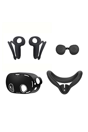 Choice Black New Durable Soft Pack of 5 Silicone Protect Cover Set VR Accessories For Meta Quest 3S Covers