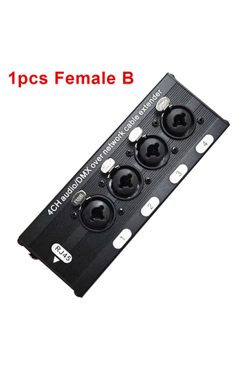 Choice 1pcs Female B 1Pcs 4-Channel 3-Pin XLR Audio and DMX over Network Cable Extender, DMX512 Network Sig