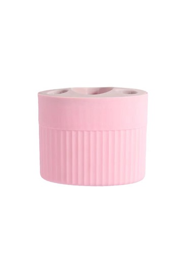 Choice Pink 1pc Simple and Stylish Plastic Toothbrush and Toothpaste Organizer - Freestanding Toothbrush Ho