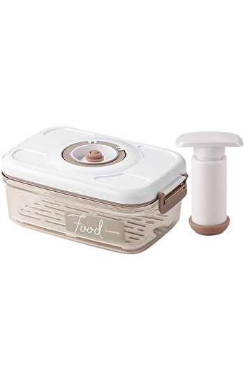 Choice 1.2L Manual Pump Vacuum Food Storage Box Food Dispenser Large Capacity Refrigerator Organizer Bins w