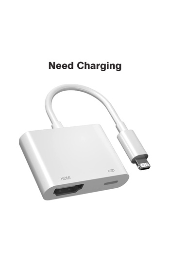 Choice Need power supply Lightning To HDMI Digital AV Adapter For iPhone14/13 iPad 1080P HDMI Video&Audio S