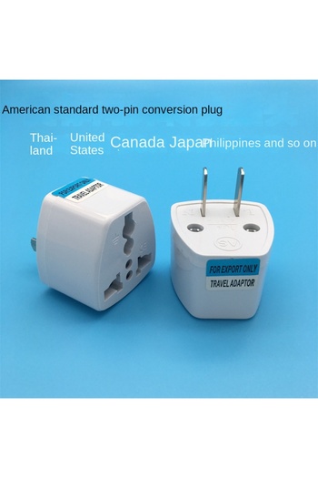 Choice US 2pin Universal Japan CN US Plug Adapter International AU UK EU To US American Travel Electrical P