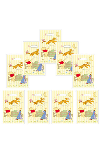 Miniso 30pcs 25x16.5cm 10pcs Winnie the Pooh Birthday Party Gift Bags Candy Bags Goody Bags， Winnie the Poo