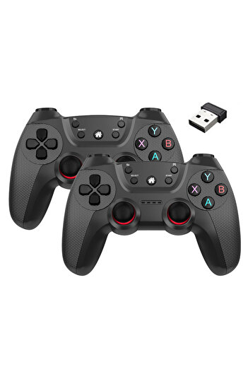Choice وحدة تحكم ألعاب لاسلكية عالية الجودة 2.4 جيجاهرتز باللون الأسود لـ M8/GD10/G11 Pro/X2 Game Stick لنظام Linux