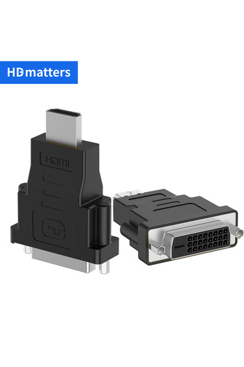 Choice محول كابل HDMI إلى DVI أسود آخر 4K ثنائي الاتجاه من HDMI إلى DVI أو محول DVI إلى HDMI f