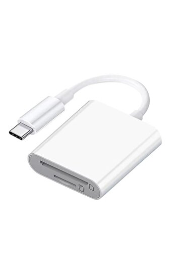 Choice For Type C 2-in-1 USB-C and Lightning compatible TF SD card reader for Apple iPhone 16 15 14 13 came
