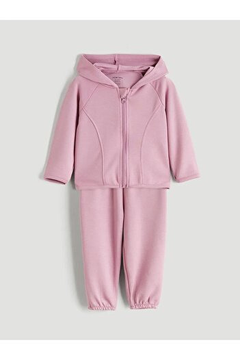 LC Waikiki Hooded Baby Girl Tracksuit Set (W5)