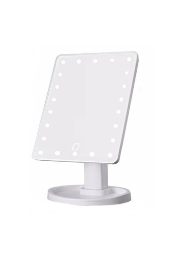 OEM Illuminated cosmetic mirror, VL1852, 24 LEDs and 10x mini mirror, white