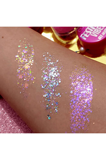 Claresa Eyeshadow, Glitter Gel, Festival Vibes, 02