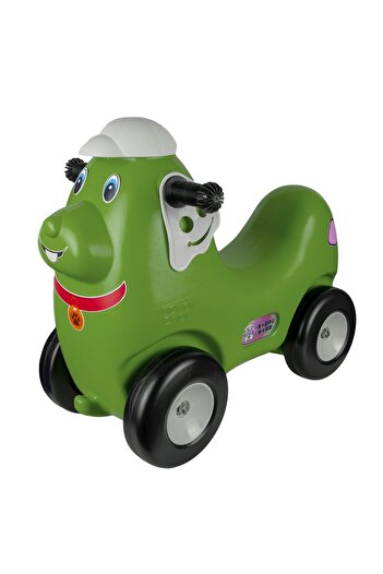 Robentoys Green puppy with wheels -