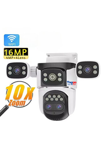 Vstar Taggo 16MP WiFi Surveillance Camera - 10X Zoom, Color Night Vision, Two-Way Audio