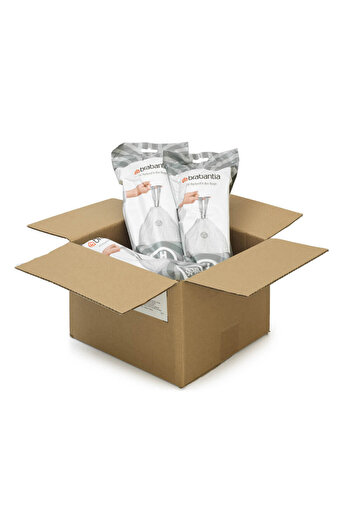 Brabantia PerfectFit Touch/Push/Big Bin Bin Bags 1005573, Size H, 50-60 l, 120 pieces, White