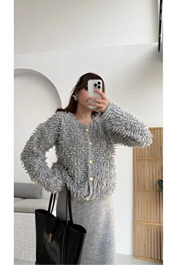 SBL COLLECTİON Fringed Cardigan Dress Set