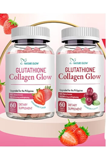 NATUREGLOW Glutathione Collagen Gummies Anti- Aging Whitening Skin Glow Collagen Vitamins