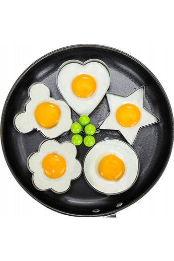 Other SET OF 4 STEEL FRIED EGG MOLDERS