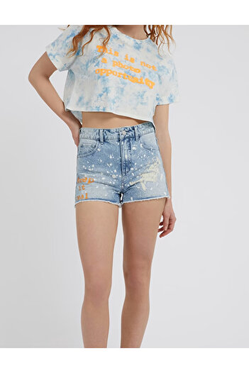 Guess Pantaloni scurți de blugi Guess, albastru