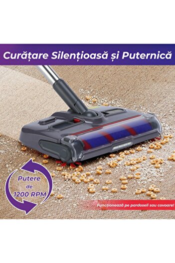 ZanaCasei Cordless Electric Vacuum Cleaner with Self-Cleaning Brush - Ultra Light, Powerful, Silent