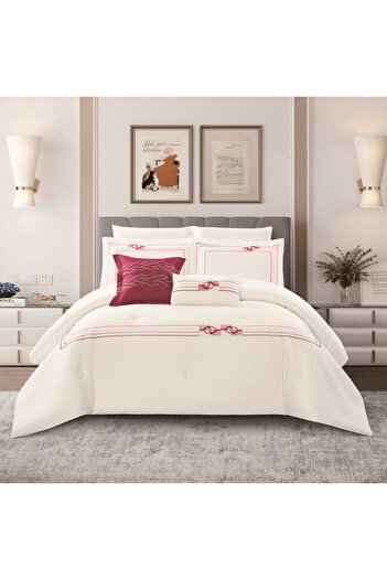 Levore Livori 100% Cotton Luxury Summer Bedspread for Double Bed Size 200x200 cm, 8 Pieces, 240 Thread Count