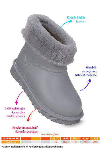 Kiko Kids Geta Водонепроникні з хутряною підкладкою дитячі дощові чоботи Eva